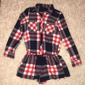 NWOT Flannel Romper